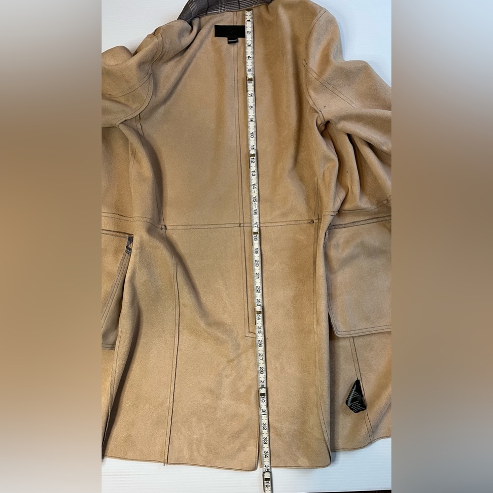 Blank NYC via Anthropologie Plaid Longline  Duster Coat - Picture 8 of 11